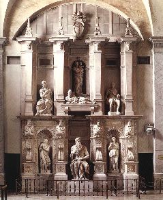 michelangelo- Tomb of Julius II-1545-Marble-S. Pietro in Vincoli, Rome