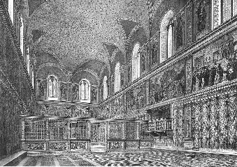 michelangelo- Reconstruction of the interior-1480s-Cappella Sistina, Vatican
