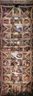 michelangelo- The ceiling-1508-12-Fresco-Cappella Sistina, Vatican