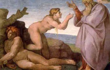 Sistine Ceiling, detail, Creation of Eve