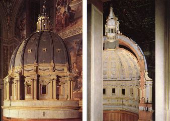 michelangelo- Model for the dome-1560-Wood-Musei Vaticani, Rome
