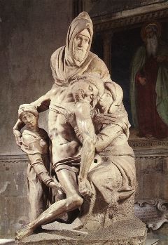 michelangelo- Pieta-c. 1550-Marble, height- 226 cm-Museo dell'Opera del Duomo, Florence
