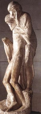 michelangelo- Pieta Rondanini, (unfinished)-1552-64-Marble, Milan