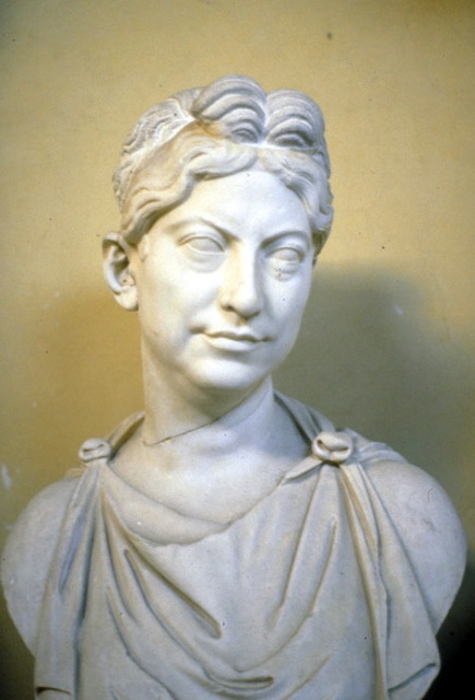Portrait head of a woman. early 2nd AD