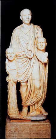 Roman Patrician with Busts of his Ancestors, 30 BC