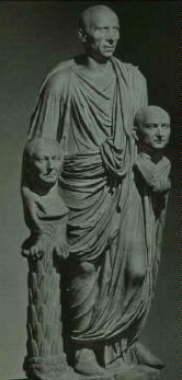 Roman Patrician with Busts of his Ancestors, 30 BC