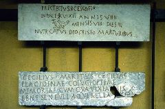 Christian Inscription with "Chi-Rho", initials of "Christos Rex"