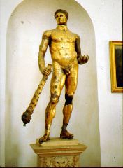 Heracles with Club, guilt bronze, Late 1st AD