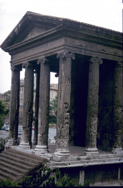 Temple perhaps dedicated to Portunus, Forum Boarium (cattle market), Rome, late 2nd century BCE