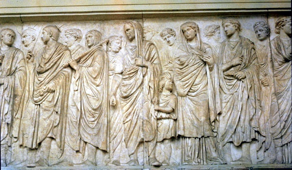 Ara Pacis. Marble, 13-9 BC