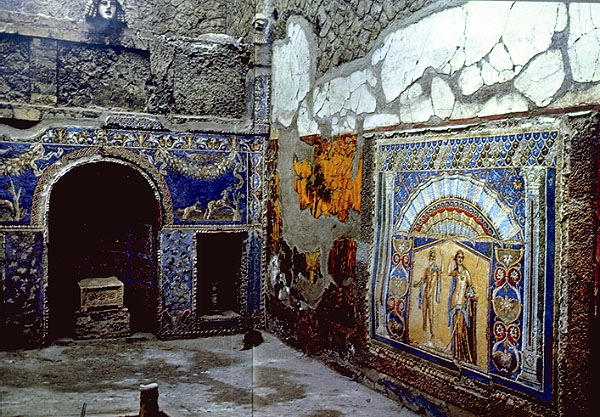 Argos and Io panel from tablinum (Rome, Palatine, in situ)
