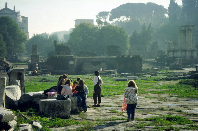 Forum Romanum; Roman forum, Remnants of the temple of Mars; 50 BC-100AD