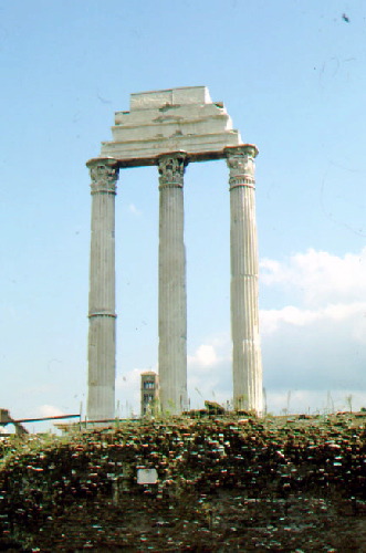 Columns of Temple to Dioscuri (Castor and Pollux) on the Roman Forum (6 AD)