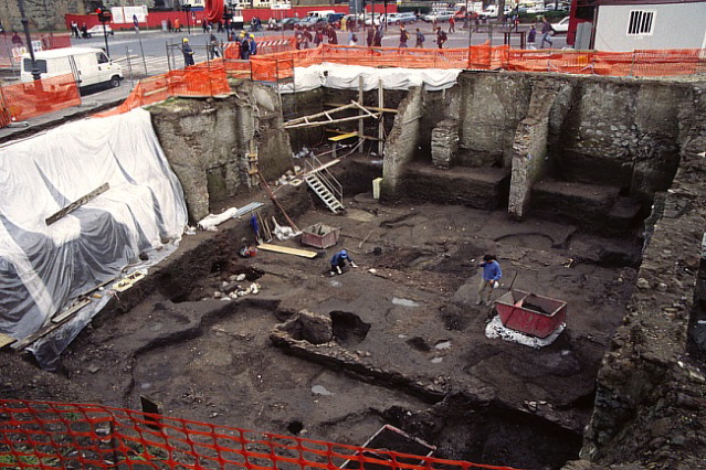 Recent Excavations in Imperial Fora. Apparently from the area of Forum Pacis.