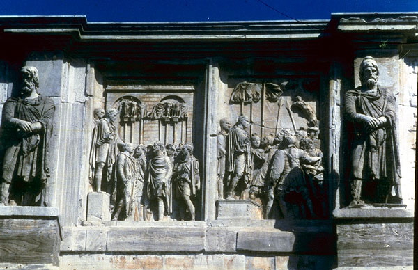 Arch of Constantine, Rome, 312-15 AD