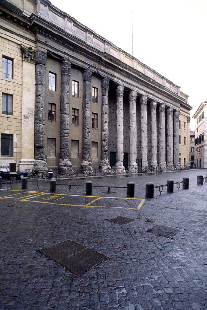 Temple to the Divine Hadrian, Rome; Presently the National Bank of Italy
