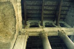 Pantheon, Rome. 125-28 AD. Structures in the ceiling of the portico.