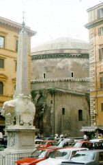 Exterior rear; Pantheon, Rome. 125-28 AD