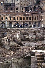 Area of Trajan's forum. Trajan's markets in the background.