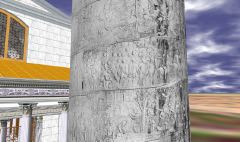 COMPUTER RECREATED VIEW OF THE FORUM OF TRAJAN