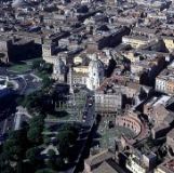 Aerial view of Trajan's forum and markets; c. 80 AD