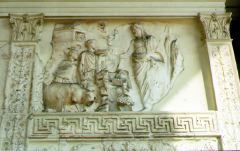 Ara Pacis. Marble, 13-9 BC