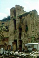 Roman forum looking up to the Palatine