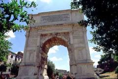 Arch of Titus, Rome. Concrete and white marble, 81 CE