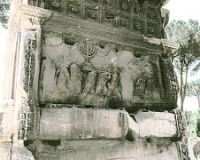 Arch of Titus, detail of interior featuring Menora from Jewish Temple
