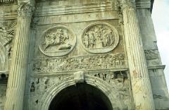 Arch of Constantine, Rome, 312-15 AD; Roundels taken from Hadrian monument
