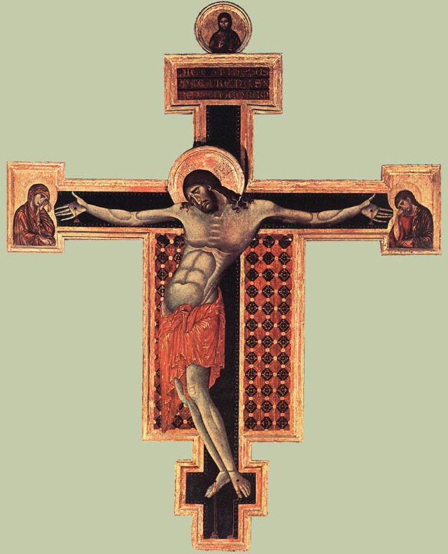 Cimabue-Crucifix-1268-71-Tempera on wood, 336 x 267 cm-San Domenico, Arezzo