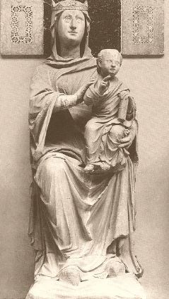 CAMBIO-Madonna and Child-1296-1302-Marble, height- 173 cm-Museo dell'Opera del Duomo, Florence
