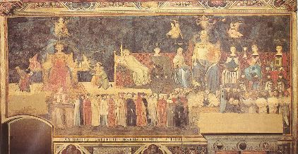 LORENZETTI-Allegory of the Good Government-1338-40-Fresco-Palazzo Pubblico, Siena