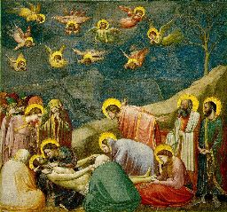 giotto-No. 36 Scenes from the Life of Christ- 20. Lamentation (The Mourning of Christ)-1304-06-Fresco, 200 x 185 cm-Cappella Scrovegni (Arena Chapel), Padua