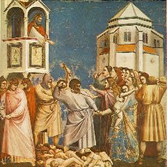 Giotto-No. 21 Scenes from the Life of Christ- 5. Massacre of the Innocents-1304-06-Fresco, 200 x 185 cm-Cappella Scrovegni (Arena Chapel), Padua