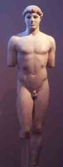 Kritios Boy, marble, 480 BCE
Kritios Boy, marble, 480 BCE
