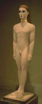 Kouros, 600 BCE. Marble
