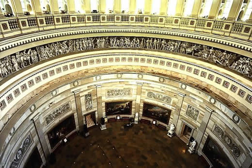 U.S. Capitol Rotunda; The Lower Walls of the Capitol Rotunda