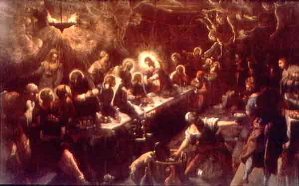 Tintoretto. Last Supper. Oil on canvas, 1592-4
