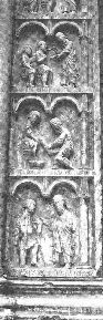 Portal relief-1196-1216-Stone-Baptistry, Parma 2
