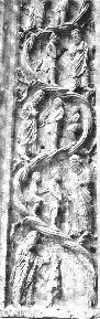 Portal relief-1196-1216-Stone-Baptistry, Parma